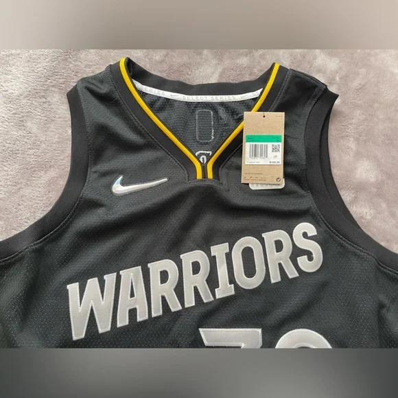 Nike Golden State Warriors Stephen Curry Black MVP Swingman Jersey DH8056-010